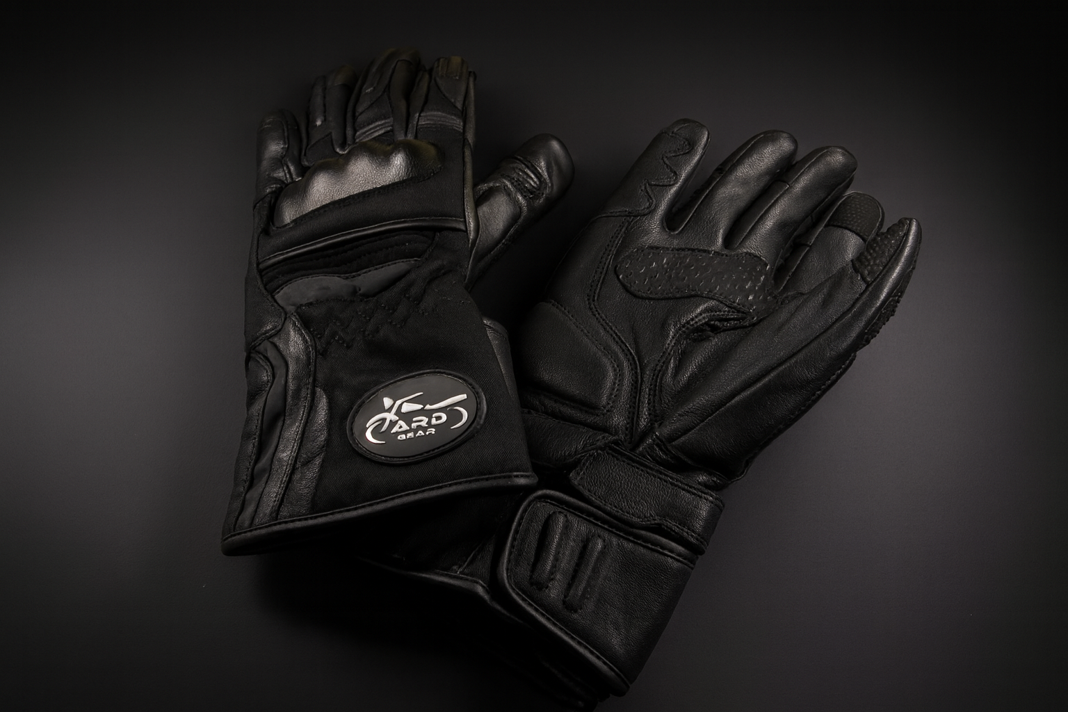 ARDGear Premium Motorcycle Gloves (Black & Grey)