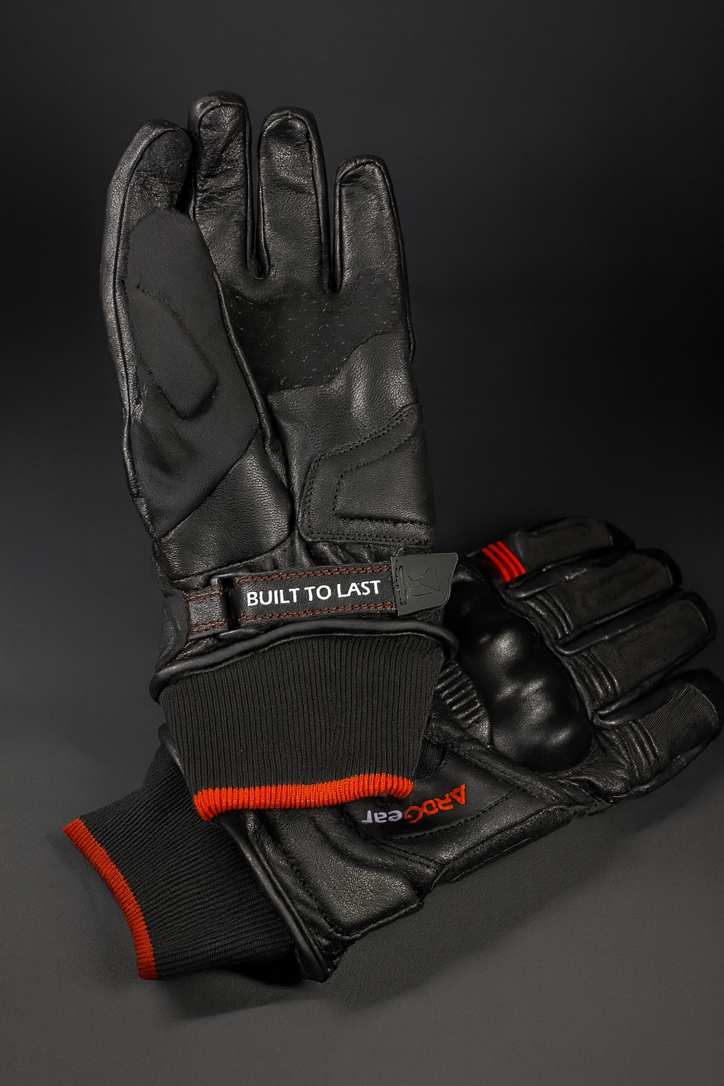 ARDGear Premium Motorcycle Gloves (Black & Red)