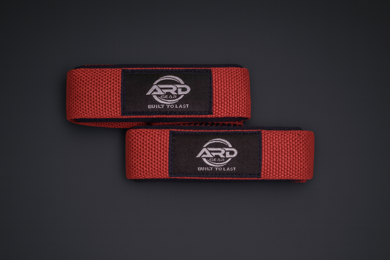 ARDGear Weightlifting Straps (Red)