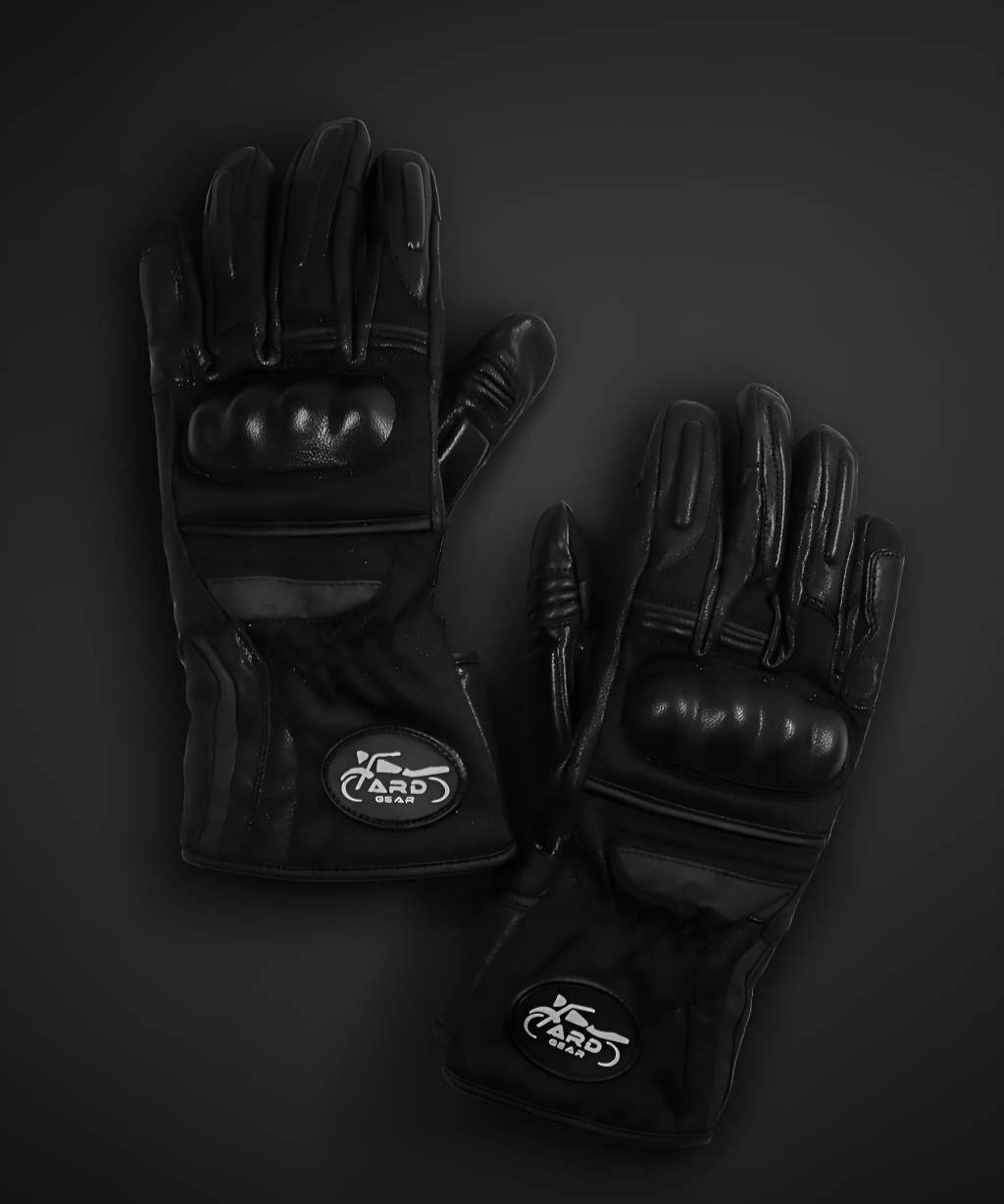ARDGear Premium Motorcycle Gloves (Black & Grey)